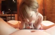 POV blowjob and cum in mouth