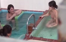 Voyeur camera in Japanese bath