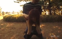 Fucking delicious teen in the park